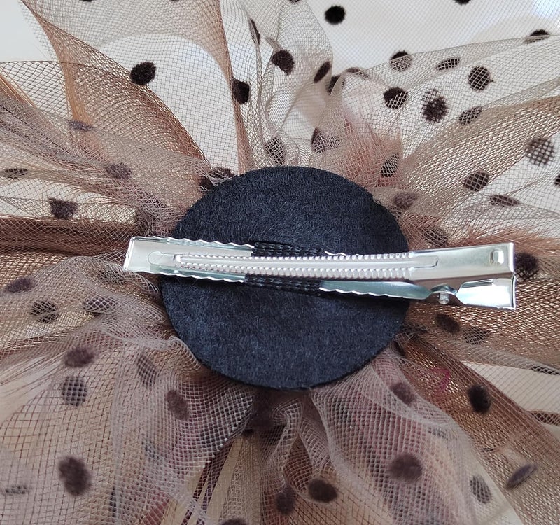 HIWIND Store Fascinators Hat Women Tea Party Headband Flower Cocktail Mesh Feathers Hair Clip Kentucky Derby Hat Wedding - Image 5